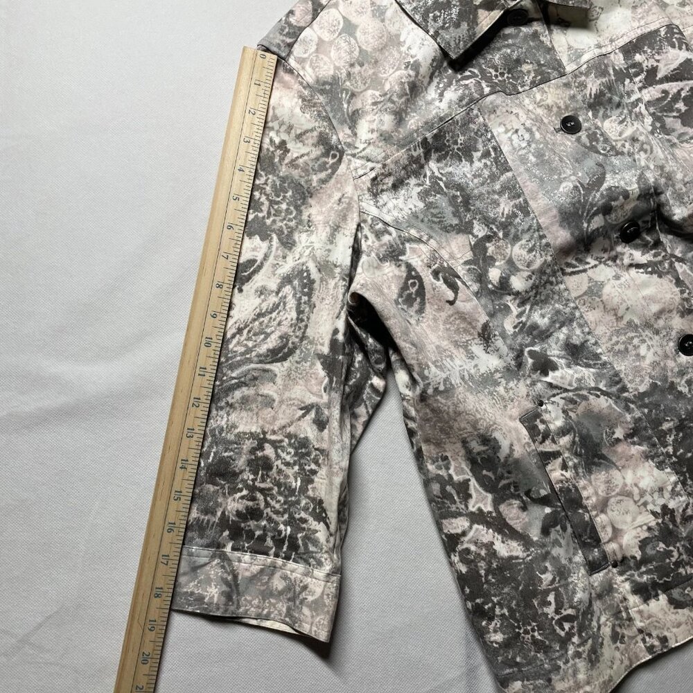 Chico's Womens Multicolor Paisley Print Lightweight Spring Jacket Size 3 US XL - Picture 9 of 10